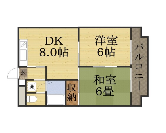 伊丹駅 バス15分  伊丹市バス　中野下車：停歩5分 2階の物件間取画像